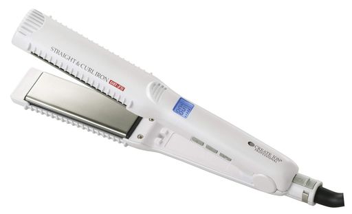 CREATE (クレイツ) イオン ストレート & カールアイロン 2WAY ヘアアイロン (海外対応/自動電源OFF / 7段階温度調節) ストレート カール (CIST-FN CIST-G01)