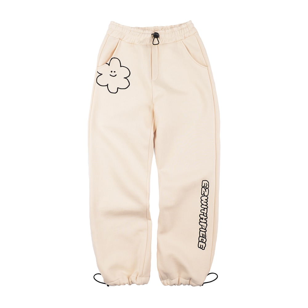 [EZwithPIECE] DAISY SWEAT PANTS (IVORY)