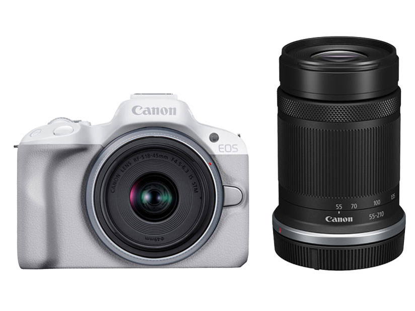 EOS R50 ダブルズームキット [ホワイト] 即納　可能