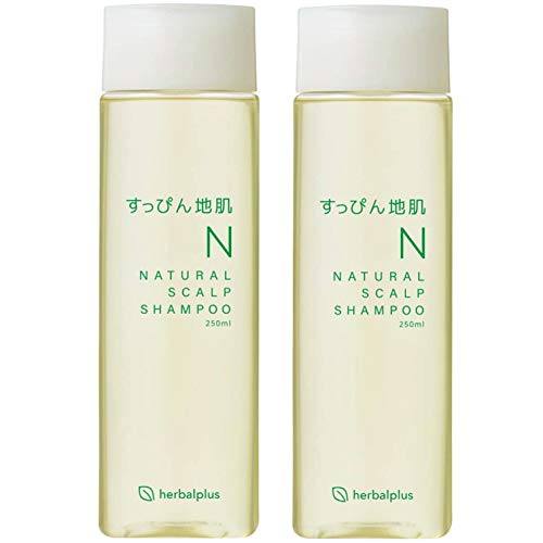 すっぴん地肌 自然派スカルプシャンプー フケ・かゆみを抑えて脂漏性もケア 脂漏性研究者が開発した頭皮ケアシャンプー (2本セット)