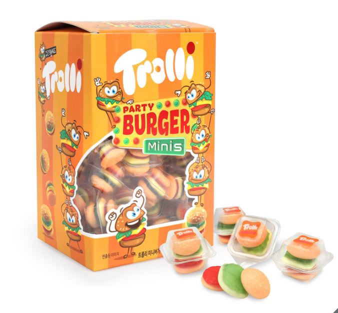 トロリーパーティーミニバーガー10g 80個 地球グミ Trolli Miniburger