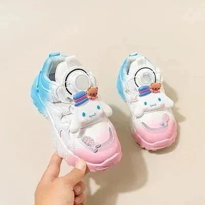 メガ割-新入荷 シナモンロール キッズ スニーカー 通気性 女の子 ジュニア カジュアルシューズ 歩きやすい 軽量 通学着 通園着