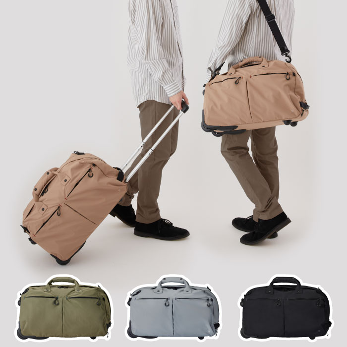 TROT ダッフルキャリー 37L ショルダーバッグ キャリーバッグ 大容量 手持ち 肩掛け 3WAY 斜め掛け バッグ ソフトキャリー 撥水 防水 軽量 メンズ レディース シンプル おしゃれ 収納