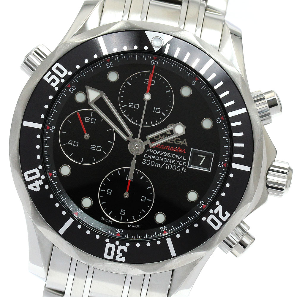 オメガ OMEGA 213.30.42.40.01.001 シーマスター プロダイバーズ 300M デイト クロノグラフ 自動巻き メンズ _898826【中古】