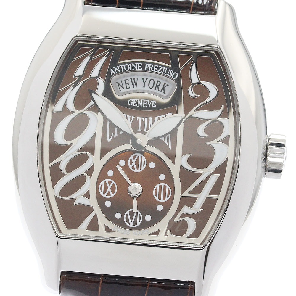 アントワーヌプレジウソ Antoine Preziuso CTSSL.0229331/D シティータイマー デュアルタイム 自動巻き メンズ _944410【中古】