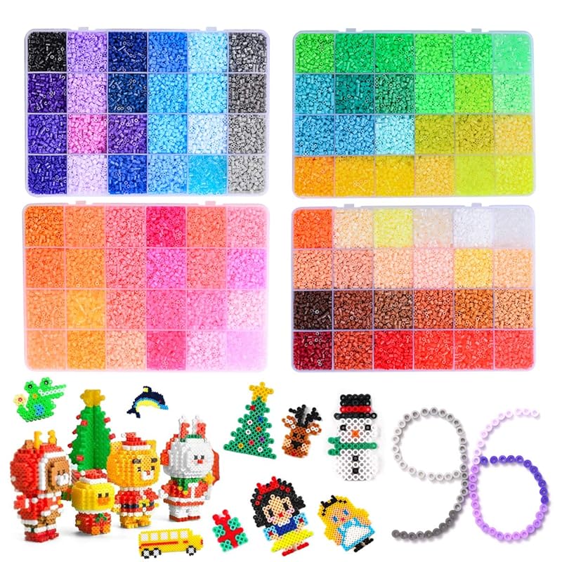 96色 アイロンビーズ 2.6mm 約52000 パーラービーズ ミニアイロンビーズ ホットビーズ ナノビーズ DIY手芸 作品づくり ハンドメイド 誕生日 クリスマス プレゼント 手芸 子供 Zit