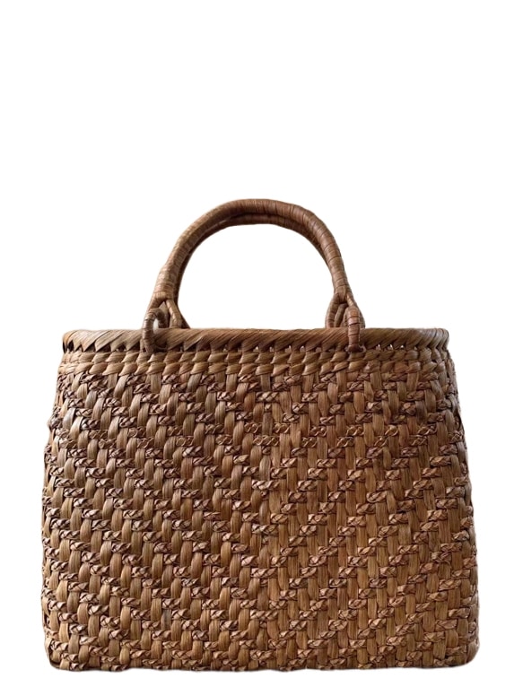 山葡萄 山葡萄かごバッグ 手作り 籠バッグ 三つ編み 内布あり (約)幅31