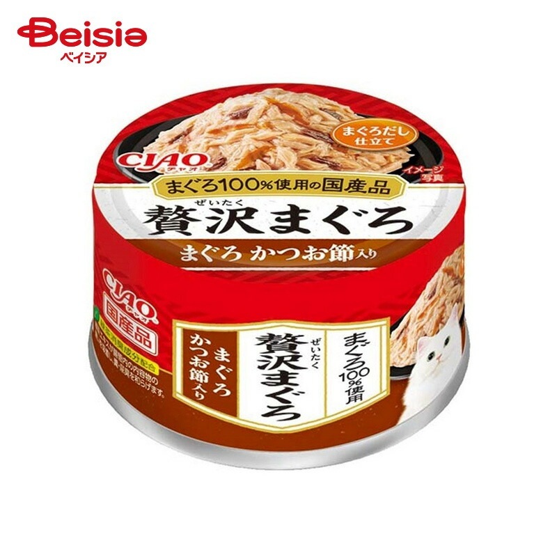 いなばペットフード CIAO 贅沢まぐろ まぐろ かつお節入り 60g×48個 ペット