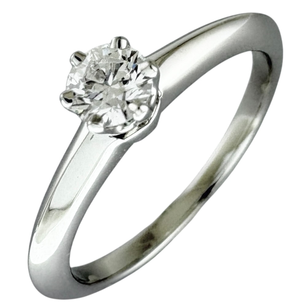 ティファニー ソリティア リング 指輪 9号 Pt950プラチナ ダイヤモンド TIFFANY&Co. 中古 美品