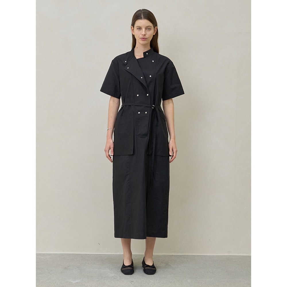 TYCHEBE シルバースタッズ付きロングドレス