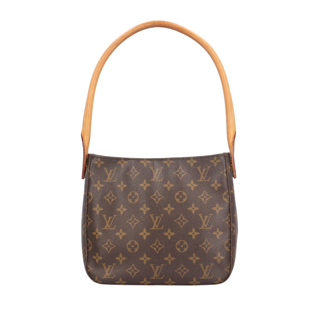 ルイヴィトン ルーピングMM モノグラム ショルダーバッグ モノグラムキャンバス M51146 ブラウン LOUIS VUITTON 中古