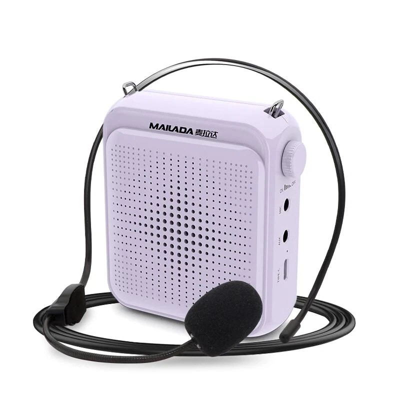 Little Bee 拡声器 教師専用 有線ヘッドマウントマイク 屋外拡声器 拡声器 ガイド教師 説明者付き 腰掛け ポータブルオーディオ