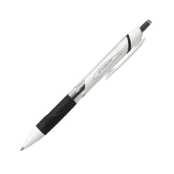 (まとめ) 三菱鉛筆 JETSTREAM 0.5mm SXN15005.24 白軸/黒 10本 (×10セット)