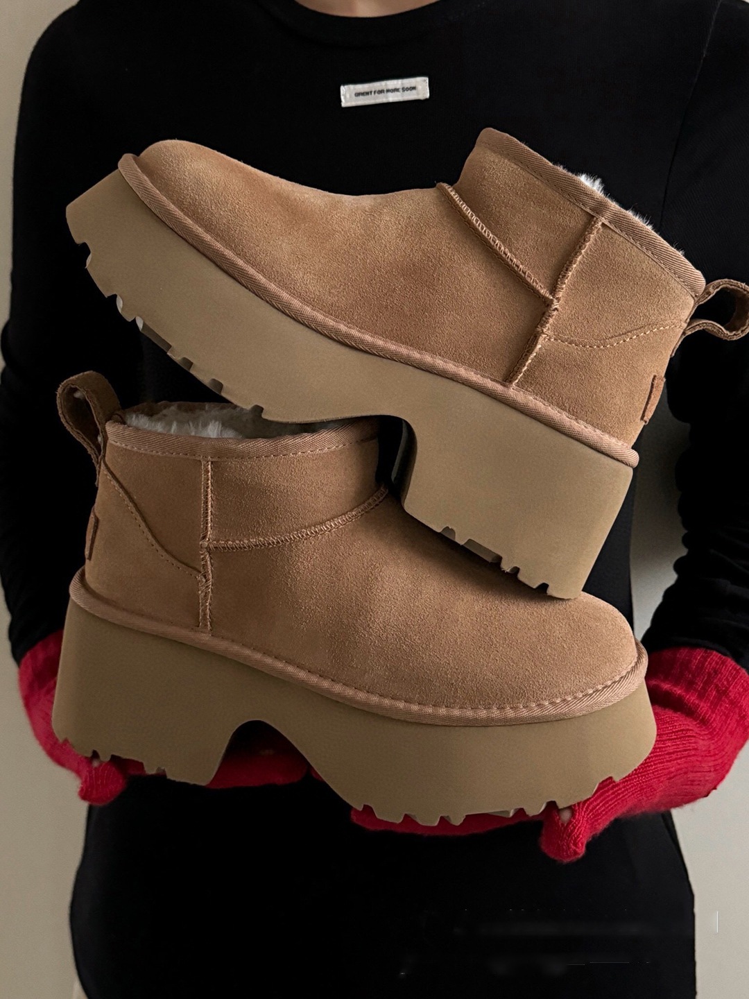 秋冬新作 スノーブーツ 厚底 ショート 保温 レディスファション カジュアル ミニ