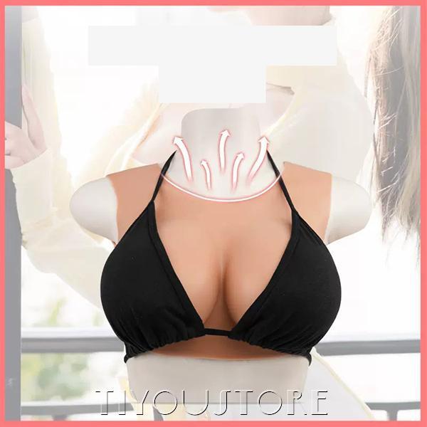 短纳期セール シリコンバスト 女装サロン 偽乳 着用便利 男娘 超リアル セクシー コスプレ 人工乳房 4サイズ3色 充填物 綿