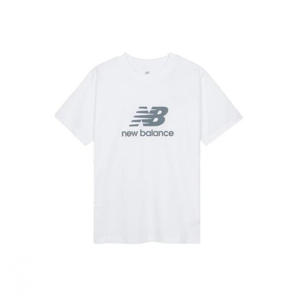 ニューバランススタックロゴ T シャツホワイト MT41502WT