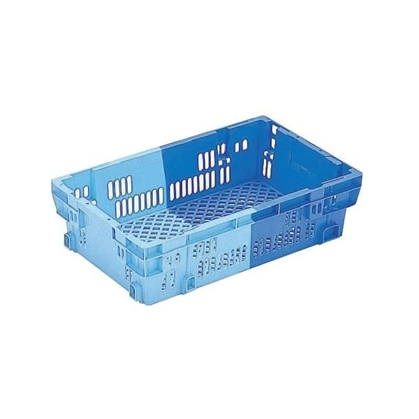 10個セット 業務用コンテナボックス/食品用コンテナー NF-M24 ダークブルー/ブルー 材質：PP