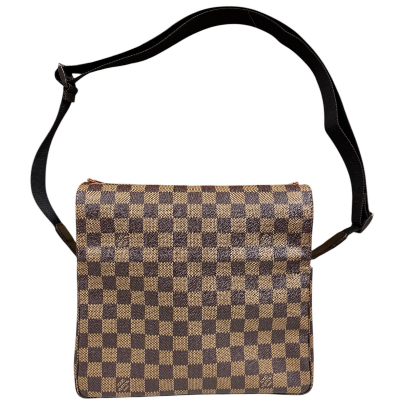 ルイヴィトン ナヴィグリオ ダミエ ショルダーバッグ ダミエキャンバス N45255 ブラウン LOUIS VUITTON 中古 美品