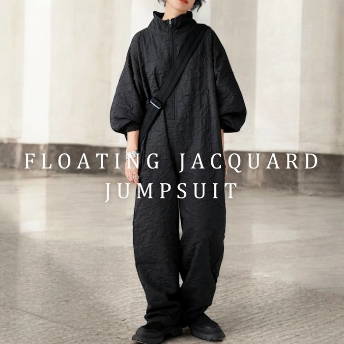 ジャンプスーツ オールインワン レディース 長袖 送料無料・メール便不可