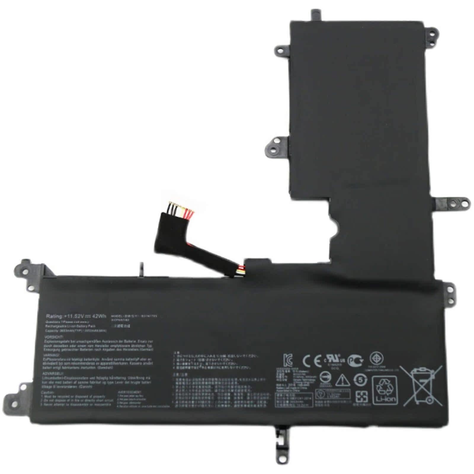 B31N1705 電池・Asusノートパソコン互換 42Wh/3653mAh VivoBook Flip 14 TP410U TP410UA TP410UR TP410UF Q405UA UX460U