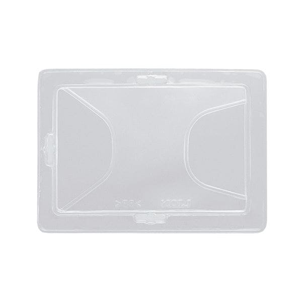 (まとめ) ライオン事務器 名札用ホルダータテヨコ兼用型 ソフトタイプ N75KH-10P 1パック(10枚) (×10セット)