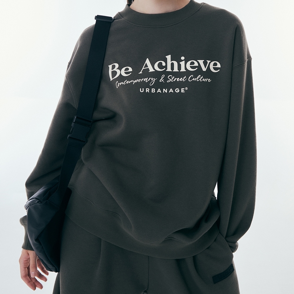 URBANAGEビアチャーブオーバーマンツーマンカーキ