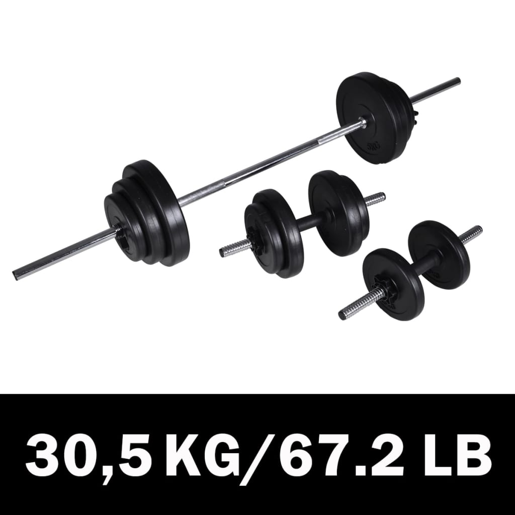 バーベル + 2 ダンベルセット 30.5kg