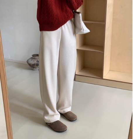 スウェット ルームウェア レディース パンツ ボトムス ストレート シンプル カジュアル こなれ感 ラフ メンズライク マニッシュ ボーイッシュ スポーティー 学生風 ベーシック 無地 春 夏 秋 冬