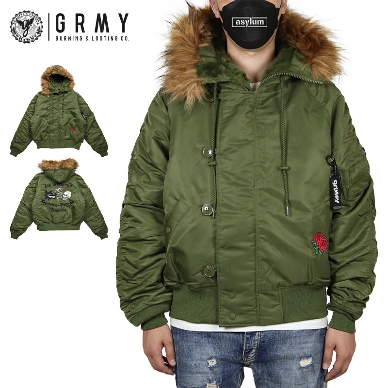 グライミー フライトジャケット GRIMEY 中綿ジャケット アウター メンズ レディース ブランド 大きいサイズ