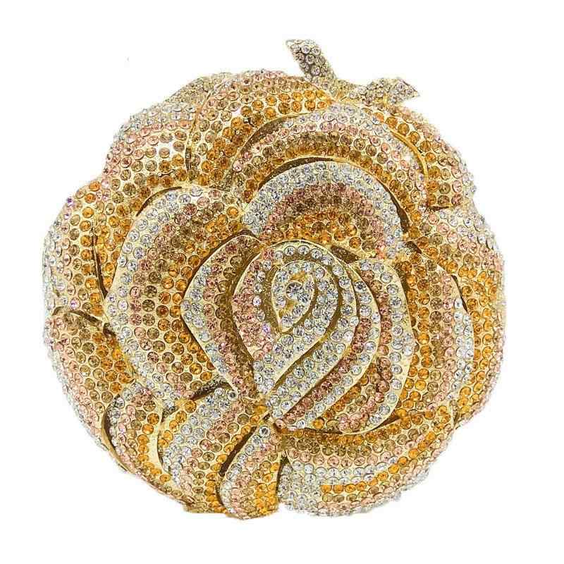 レディース 鞄 カバン バック ファッション オシャレ アイテム 小物 ローズフラワー バッグ パーティーバッグ フラワー ラインストーン パーティーバッグ イブニング バッグ フォーマルバッグ クラ 8,503円