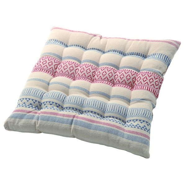 インド綿使用 シートクッション/座布団 [2枚組 レッド] 40x40cm 『テラ』