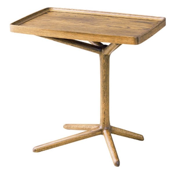 2WAYサイドテーブル ブラウン 幅54×奥行き33×高さ51/38.5cm GT-880BR