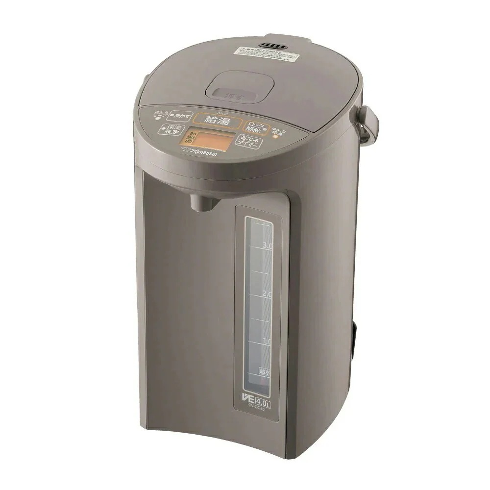ZOJIRUSHI 魔法瓶 ポット ブラウン 保温 省エネ 象印マホービン VE電気まほうびん 優湯生 4.0L CV-GC40-TL