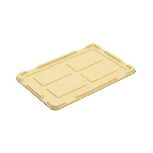 [10個セット] パンコンテナー/食品用コンテナー [フタのみ単品 #0用蓋] アイボリー 清掃簡単