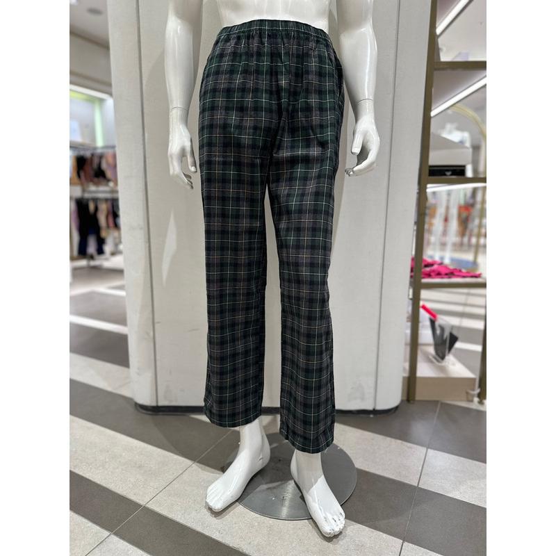 綿先染め起毛チェック男性イージーウェアパンツ(EZ2910P)