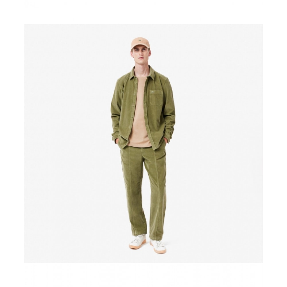 LACOSTE メンズコーデュロイパンツ [カーキ] 22,029円