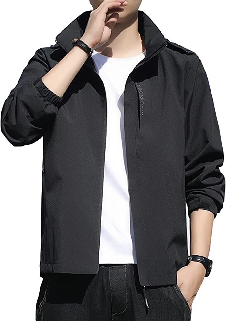 スリージョイ ウィンドブレーカー レディース メンズ 男女兼用 ユニセックス アウトドアジャケット マウンテンパーカー フード付( ブラック（男性）, M)