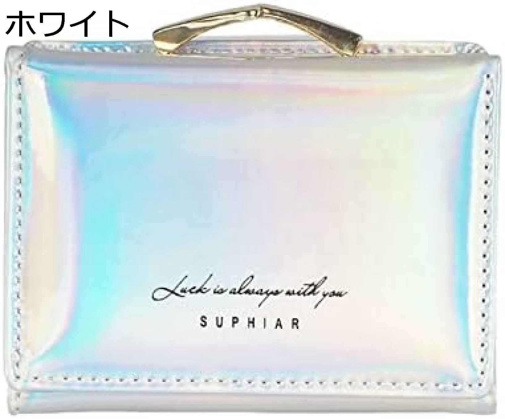 【20%OFFクーポン】小さい財布 レディース 財布 三つ折り がま口 英字柄 ボタン コンパクト 軽い 薄い コインケース 大容量 小銭入れ カード入れ ウォレット 多機能 かわいい クリスマス プ