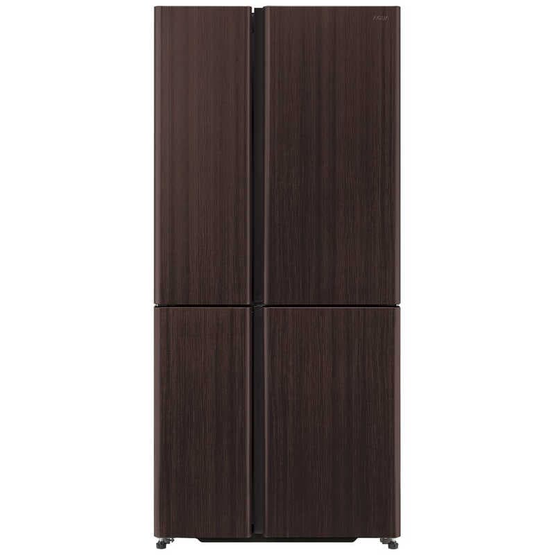 アクア　AQUA　冷蔵庫 4ドア 512L フレンチドア(観音開き) 幅83cm ダークウッドブラウン　AQR-TZ51R-T（標準設置無料）