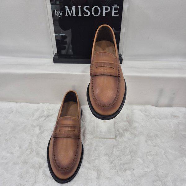 By 男性クラシックペニーローファー 122HT439DY005 CAMEL 3 JJ