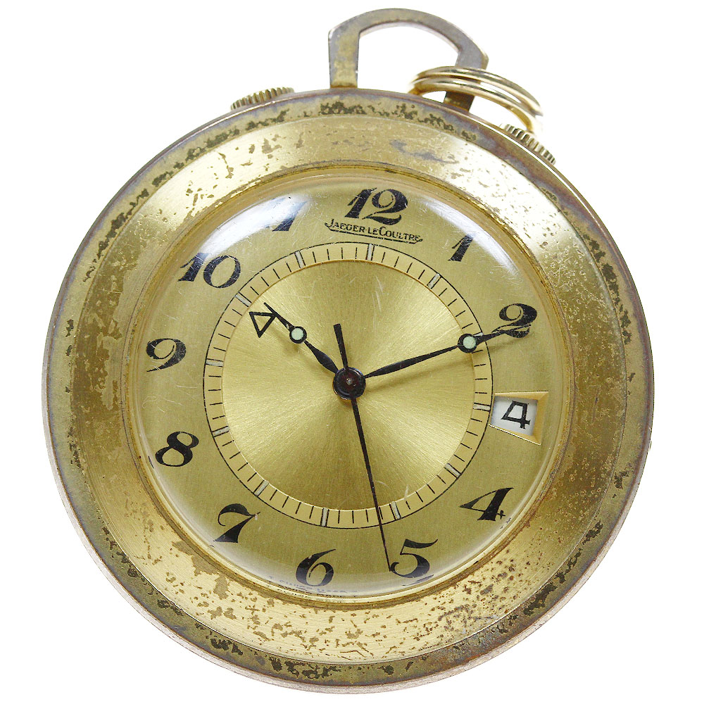 ジャガールクルト JAEGER-LECOULTRE 11003 懐中時計 デイト cal.K911 手巻き メンズ _820063【中古】