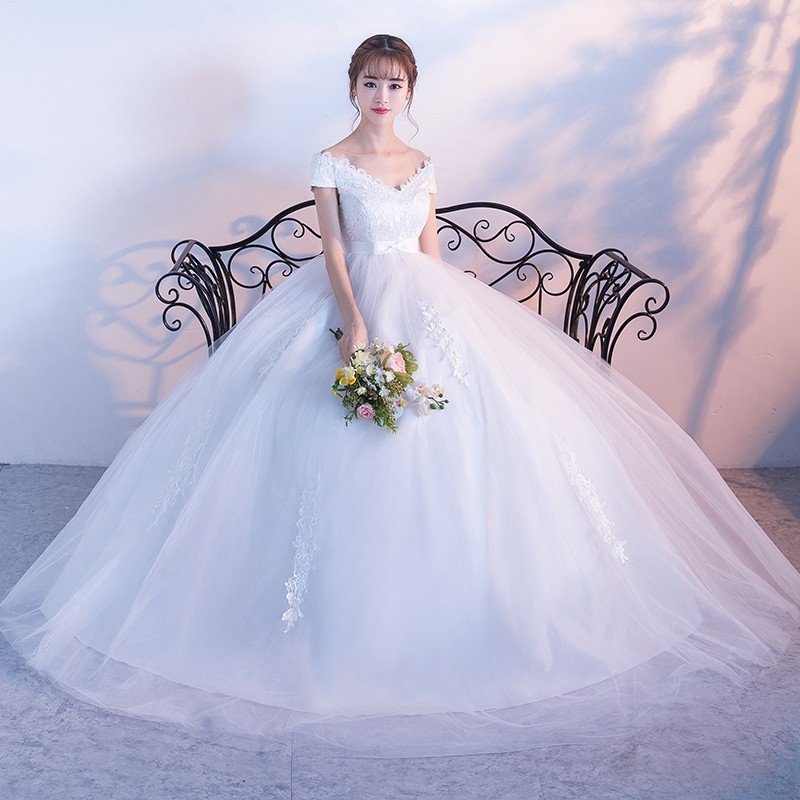 ウエディングドレス 半袖 ロングドレス マタニティドレス 結婚式 安い エンパイア 二次 ブライダル 最安値級価格