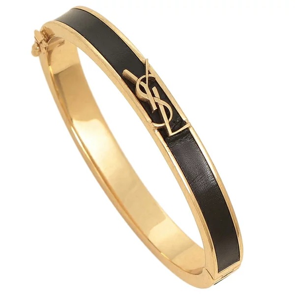 ブレスレット バングル カサンドラ ブラック レディース SAINT LAURENT PARIS 711615 AACKE 1000
