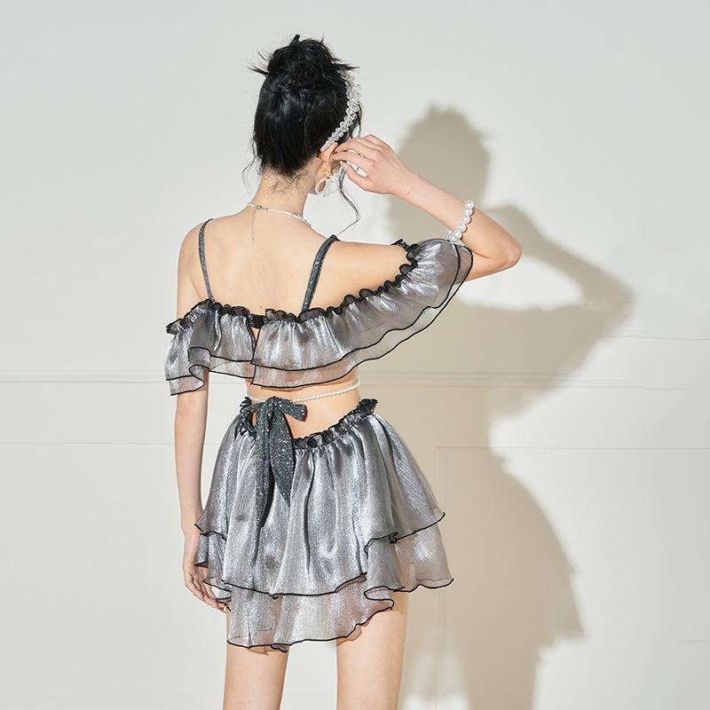 韓国 黒 ギャル 30代 学生 温泉 スカート ワンピース 大人 海 オフショル 20代 フリル プール 水着レディース 40代 可愛い