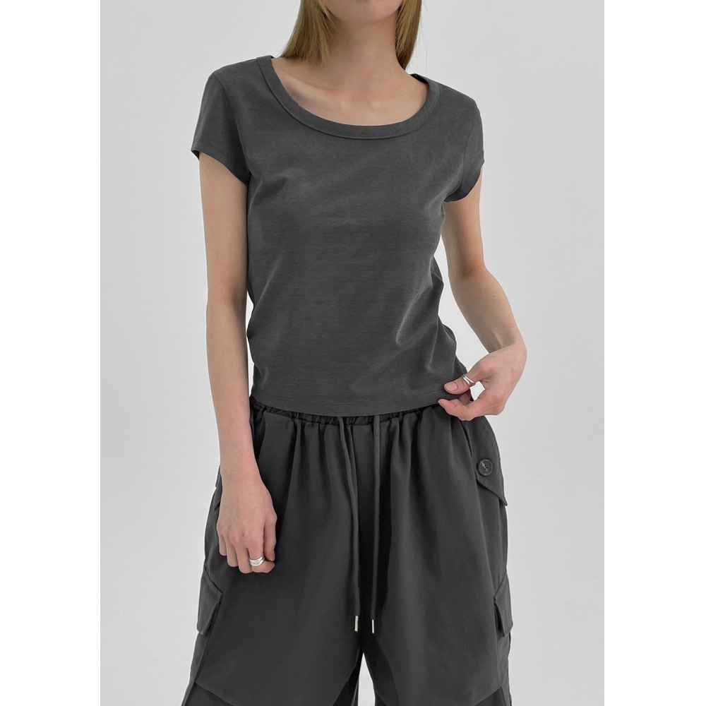 ブラックアップ [MADE] ピグメントキャップスリーブ半袖Tシャツ