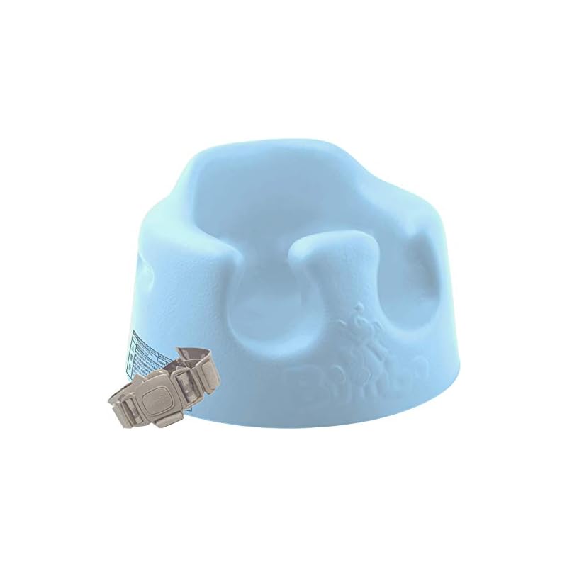 【即日発送】Bumbo バンボベビーソファー【正規総輸入元】後から付けられる専用腰ベルト入り パウダーブルー 7) パウダーブルー 4か月 1個 (x 1)