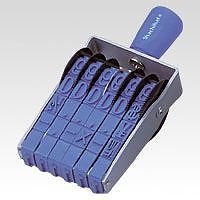 シャチハタ 欧文6連 初号 明朝体 CF-60M 00048785