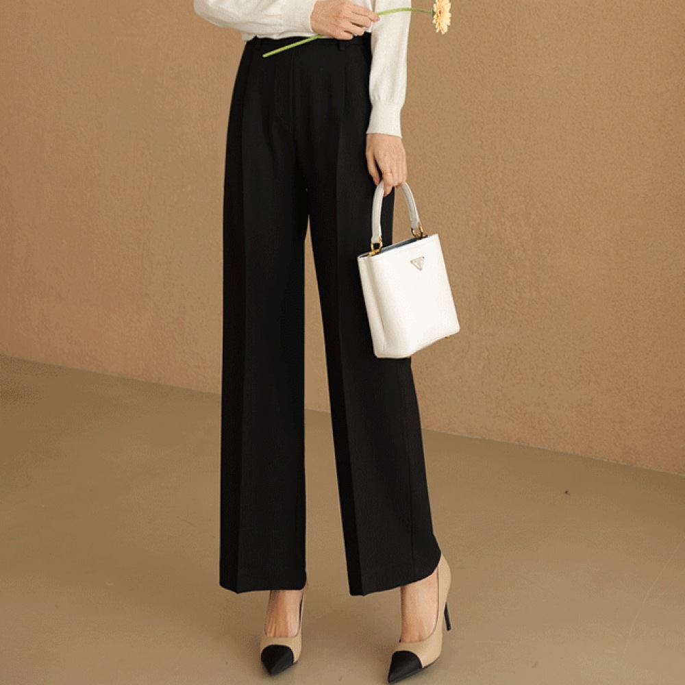 クリック&ファニーマイスプリングライフフィットピンタックワイドスラックス [SMLサイズ] 7,577円