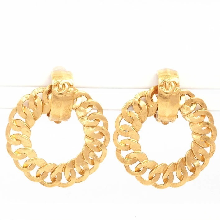 シャネル ココマーク ロゼット クリップタイプ 【イヤリング】