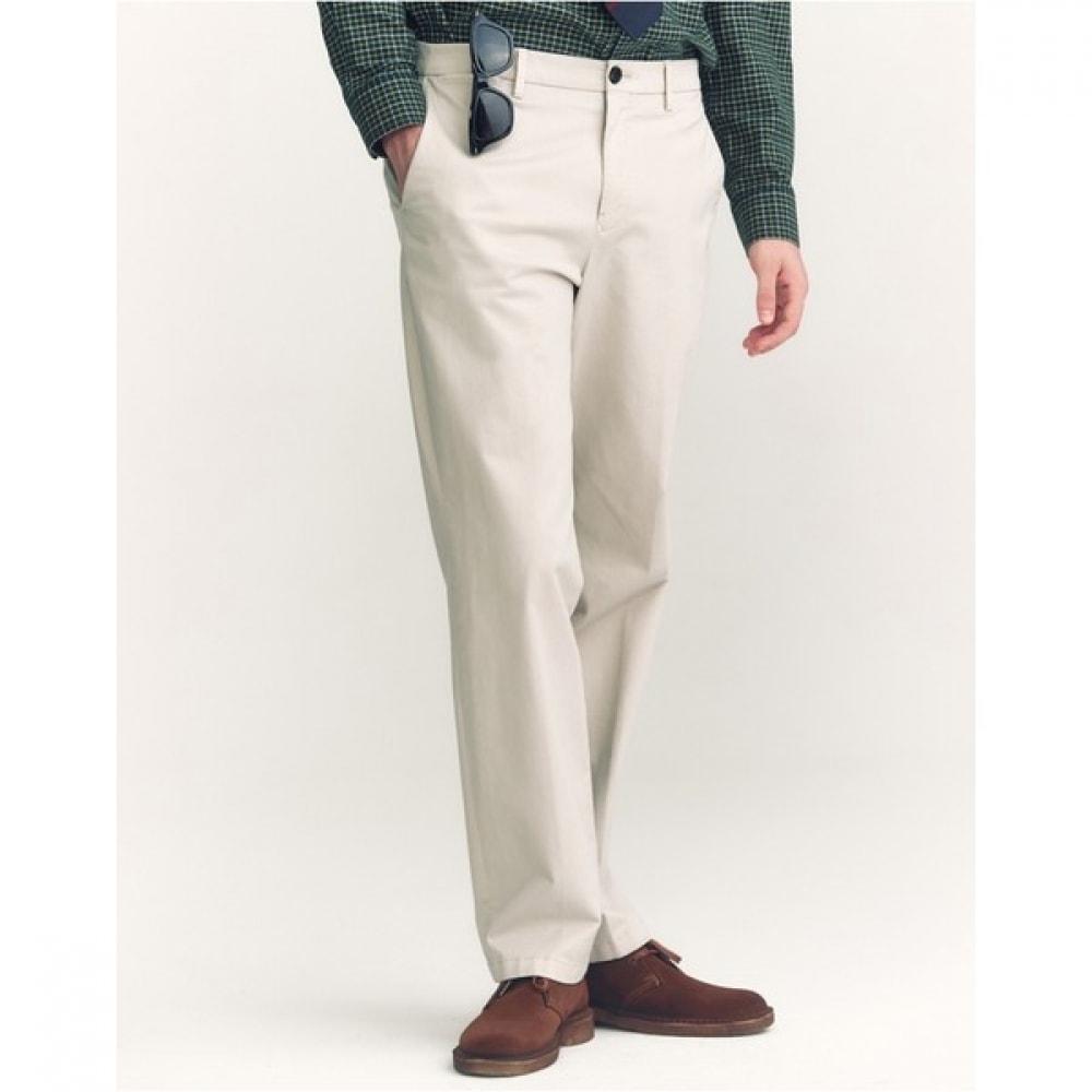 (ヘッジズ) 24FW ベージュガーメントダイドツイルチノパンツ HZPA4C372I1
